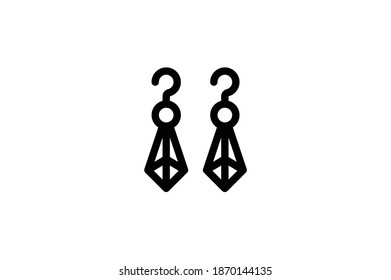 Addictions Outline Icon - Earrings