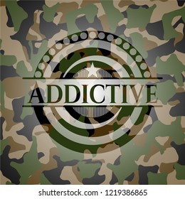 Addictive on camo texture