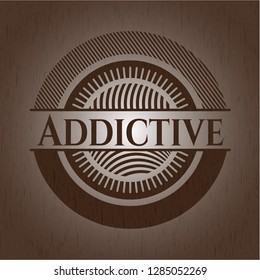 Addictive wooden emblem