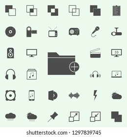 adding a folder icon. web icons universal set for web and mobile