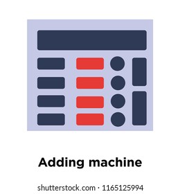 Adding machine icon vector isolated on white background, Adding machine transparent sign , colorful equipment symbols