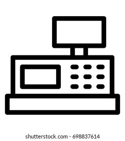 Adding Machine Vector Icon