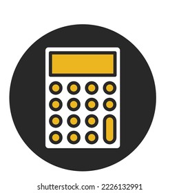 Adding machine Vector Icon which can easily modify or edit

