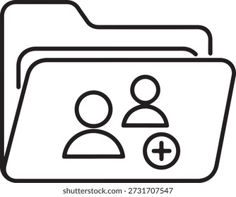 Adicionando novos contatos ao catálogo de endereços isolado no fundo branco, ilustração