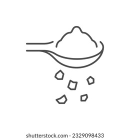 Adding salt line outline icon
