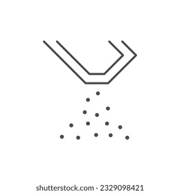 Icono de esquema de línea de estacionación
