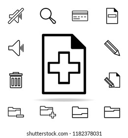 adding a sheet icon. web icons universal set for web and mobile on white background