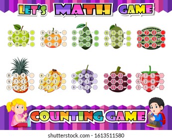 Adding and Subtracting Mathematical Worksheet of illustration