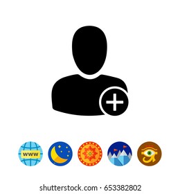 Adding User Simple Icon