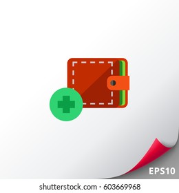 Adding Wallet Vector Icon