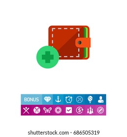 Adding Wallet Vector Icon