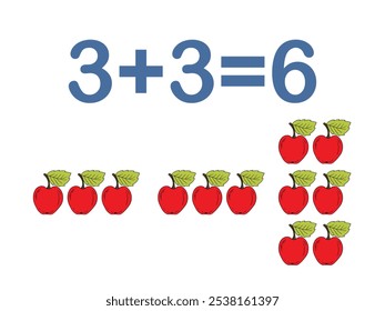 Componentes de adición. La fórmula matemática addend más addend es igual a sum. Material impreso, Anuncio, mesa para niños, escolares. Educación escolar, tareas lógicas.