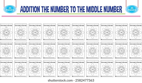 Addition number worksheet for children