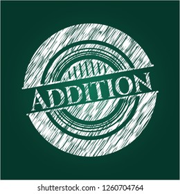 Addition on blackboard