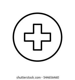 Addition plus sign icon vector illustration graphic design