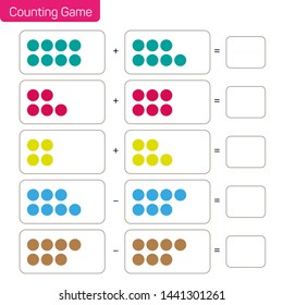 Addition and subtraction - Counting Game IQ TEST