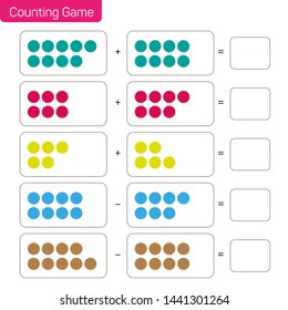 Addition and subtraction - Counting Game IQ TEST