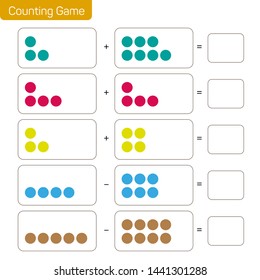 Addition and subtraction - Counting Game IQ TEST