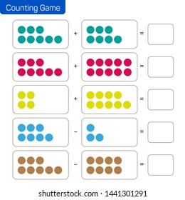 Addition and subtraction - Counting Game IQ TEST