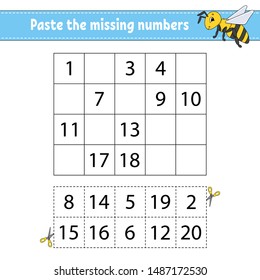 Addition and subtraction. Task for kids. Education developing worksheet. Activity page. Game for children. Funny character. Isolated vector illustration. Cartoon style.