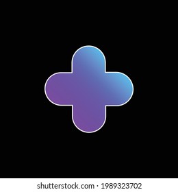 Addition Symbol blue gradient vector icon