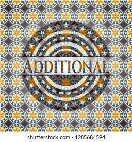 Additional arabesque emblem. arabic decoration.