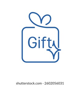 Additional benefit. Gift with purchase. Vector linear icon isolated on white background.
