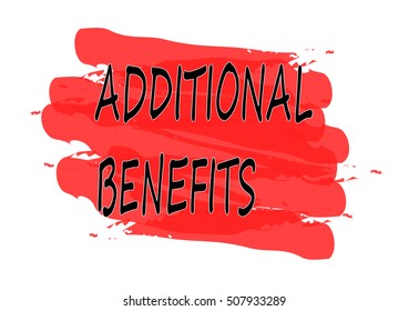 additional benefits vector card