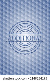 Additional blue hexagon emblem.