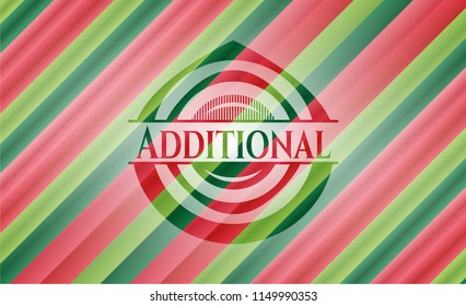 Additional christmas colors emblem.