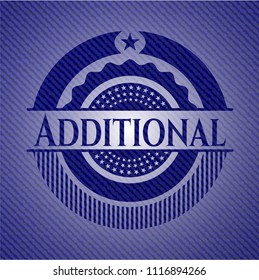 Additional emblem with jean background