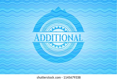Additional light blue water badge background.