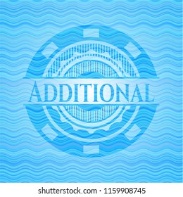 Additional light blue water emblem.