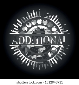 Additional on grey camouflaged pattern