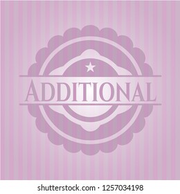 Additional realistic pink emblem