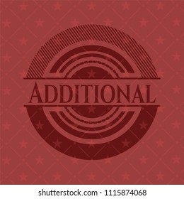 Additional retro style red emblem