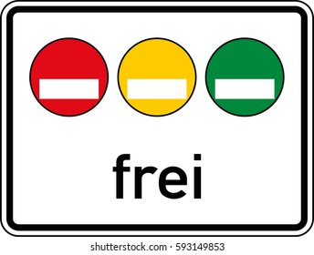 Additional sign to the sign 270.1. Number 3. Vector road sign Germany.