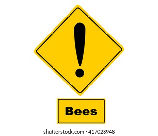 Additional sign on white background