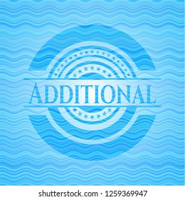 Additional sky blue water style emblem.