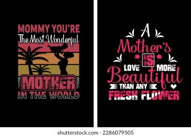 Additionally, you can add a special message or the name of the mom to the T-shirt. Mother's day t-shirt design, t-shirt design