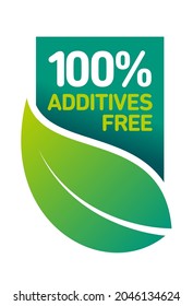 Additive free certified vector icon badge stamp