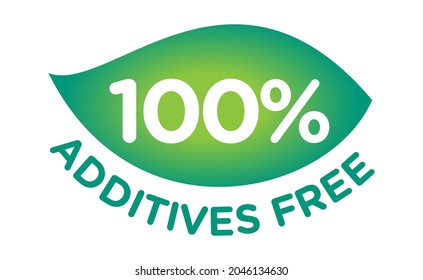 Additive free certified vector icon badge stamp