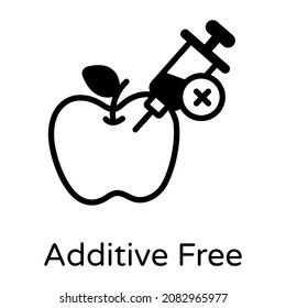 Additive Free Icon In Editable Glyph Design