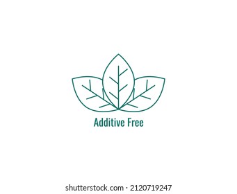 Additive Free Icon Line Art Vector Illustration 