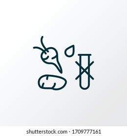 Additive free icon line symbol. Premium quality isolated product element in trendy style.