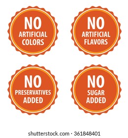 Additives free stamp vector collection