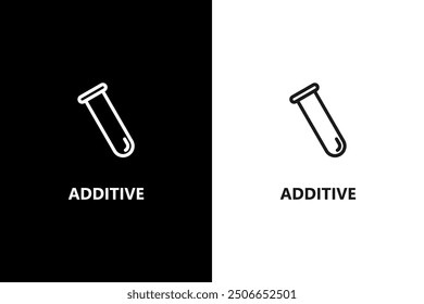 Additives sign or symbol. Additives package stamp or label. Organic food and cosmetics products. Vector icon