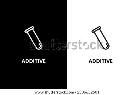 Additives sign or symbol. Additives package stamp or label. Organic food and cosmetics products. Vector icon