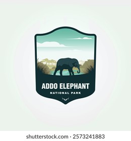 Addo Elephant National Park captures elephant near water, suitable for travel brochures, conservation campaigns, wildlife documentaries, and educational materials.