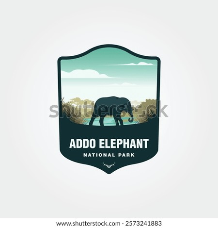 Addo Elephant National Park captures elephant near water, suitable for travel brochures, conservation campaigns, wildlife documentaries, and educational materials.